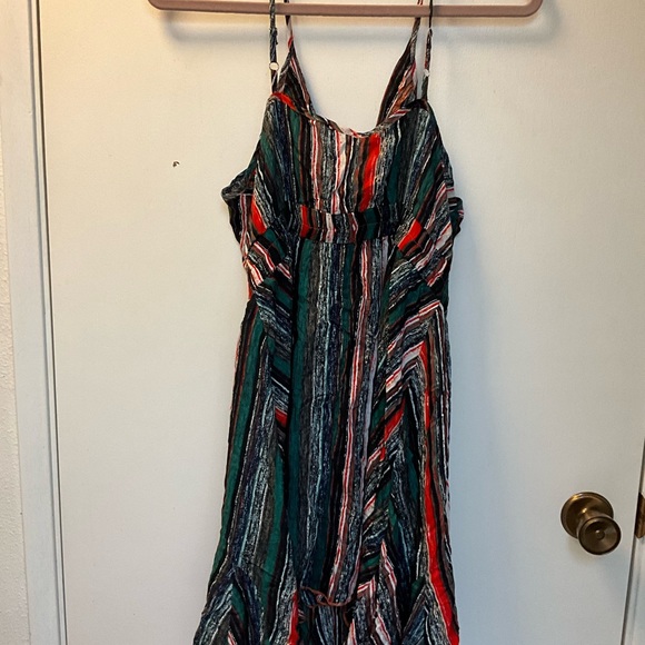🐝 NWOT Romantic Hut Spaghetti Straps V-Neck Elastic Waist Pleated Sundress XL - Picture 5 of 12